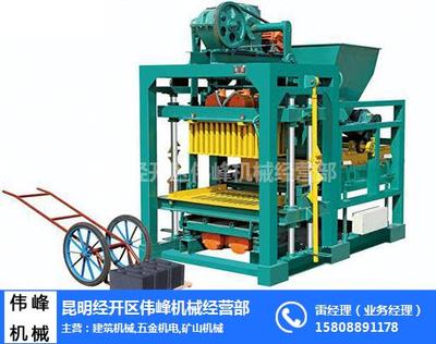 云南伟峰机械(图)|曲靖免烧砖机价格|曲靖免烧砖机